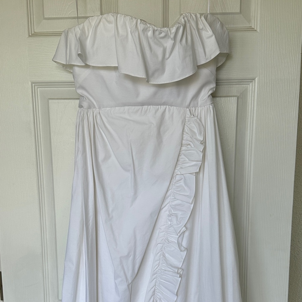 KIKA VARGAS White Sylvia Maxi Dress XS - Picture 2 of 5
